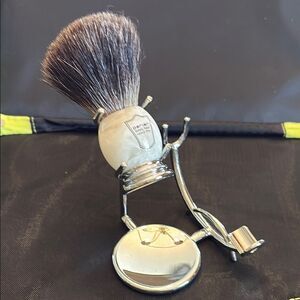 Parker Silver and Cream Shaving Brush Classic Design